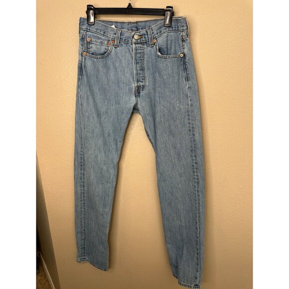 Levi's Men's Straight Jeans - Light Blue - Picture 2 of 8